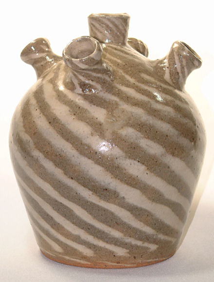 Pottery swirl jug